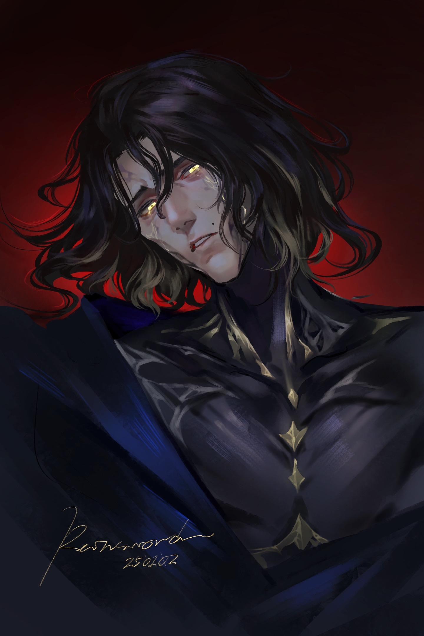 两个月没画画了摸鱼一只。加入光荣的进化吧家人