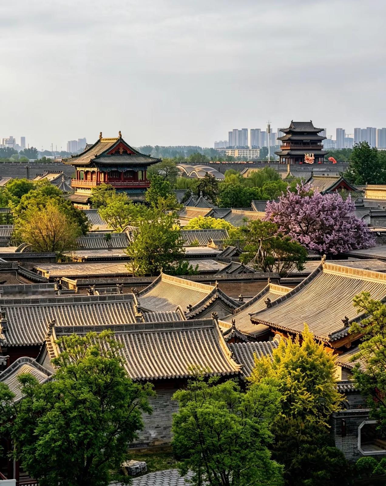 太原古县城气派规整、夜景惊艳！
    知名度却低得让人意外，很多外地游客来山西
