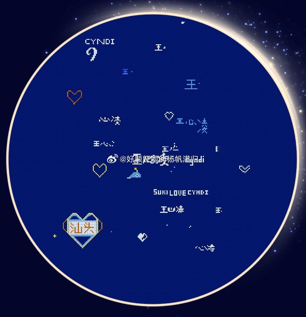 王心凌给王心凌的七夕星河情书  「凌宝的星河」营业中 我的 汕头 字样已经好了，