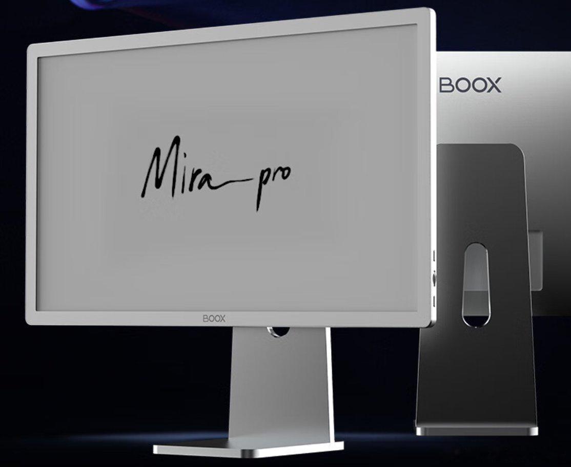 文石 Boox Mira Pro 25.3 英寸墨水屏显示器分辨率为 3200*