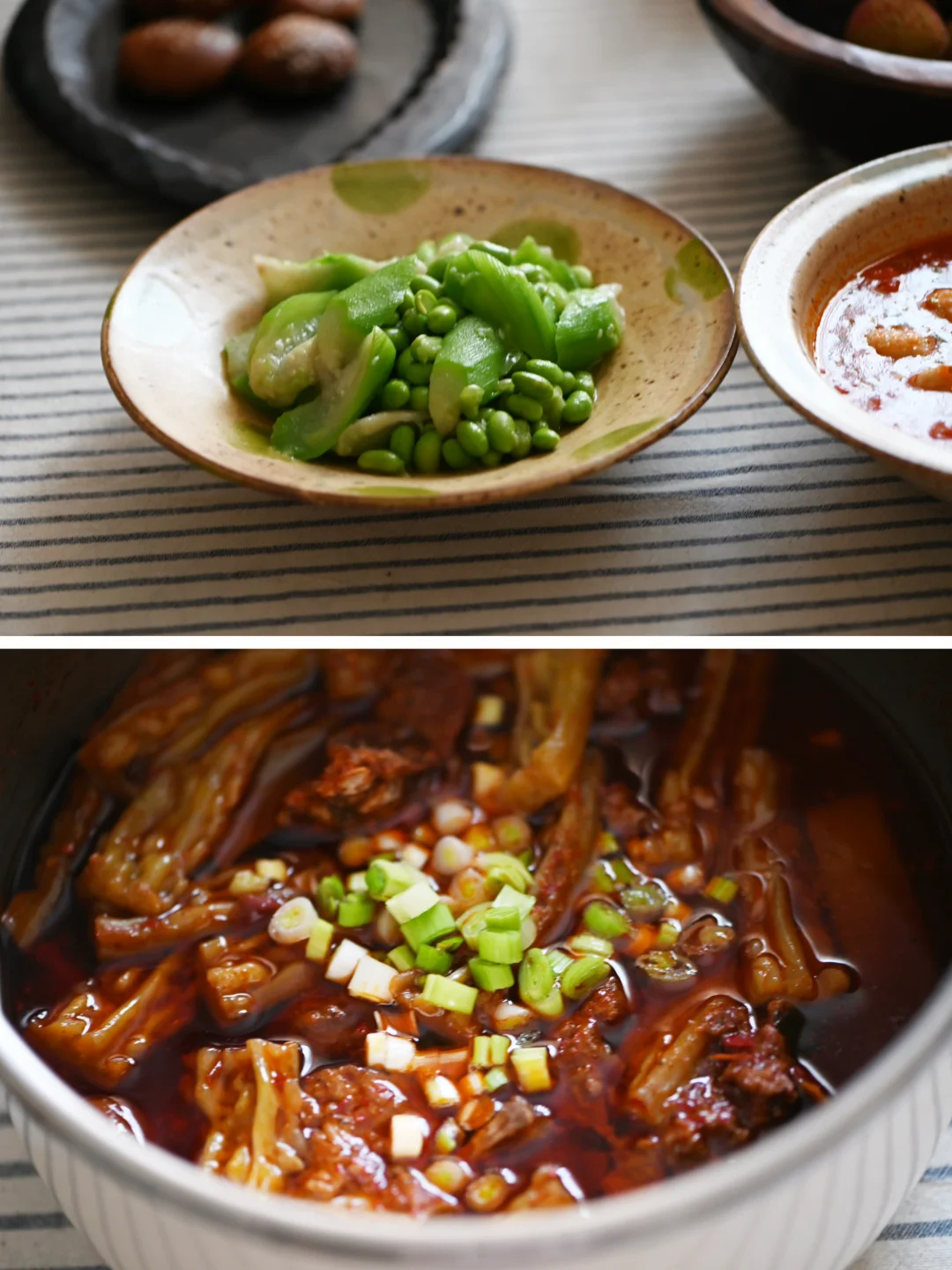 夏季三剑客苦瓜丝瓜毛豆，轮番上桌