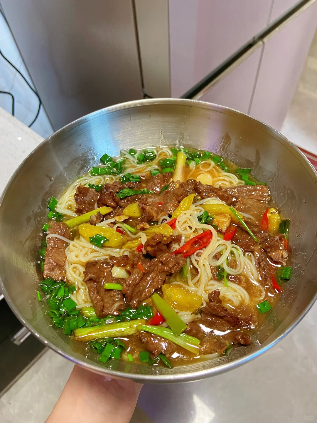 泡椒牛肉粉🍜酸辣超开胃 汤鲜粉滑牛肉嫩！