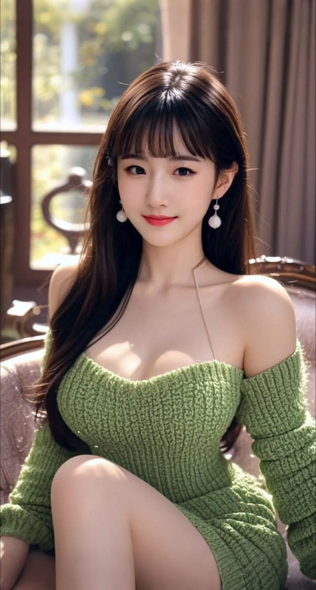 AI扩图 AI优雅佳人
