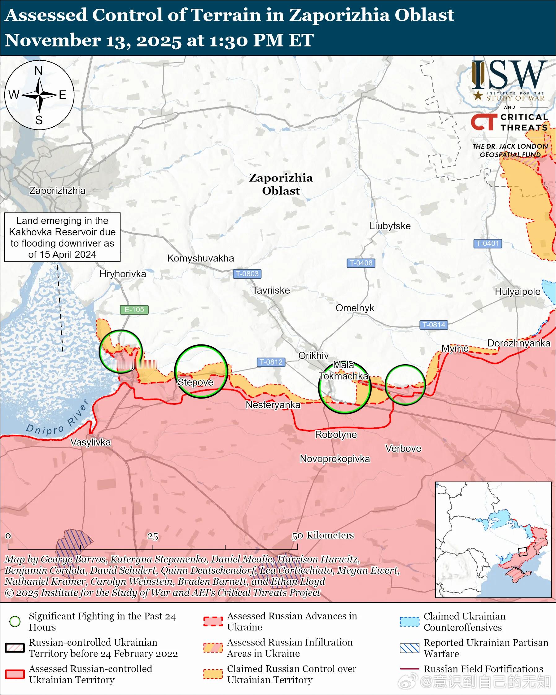 南方轴心俄军目标：守住前线阵地，确保后方免受乌克兰军队袭击，并推进至扎波罗热市的