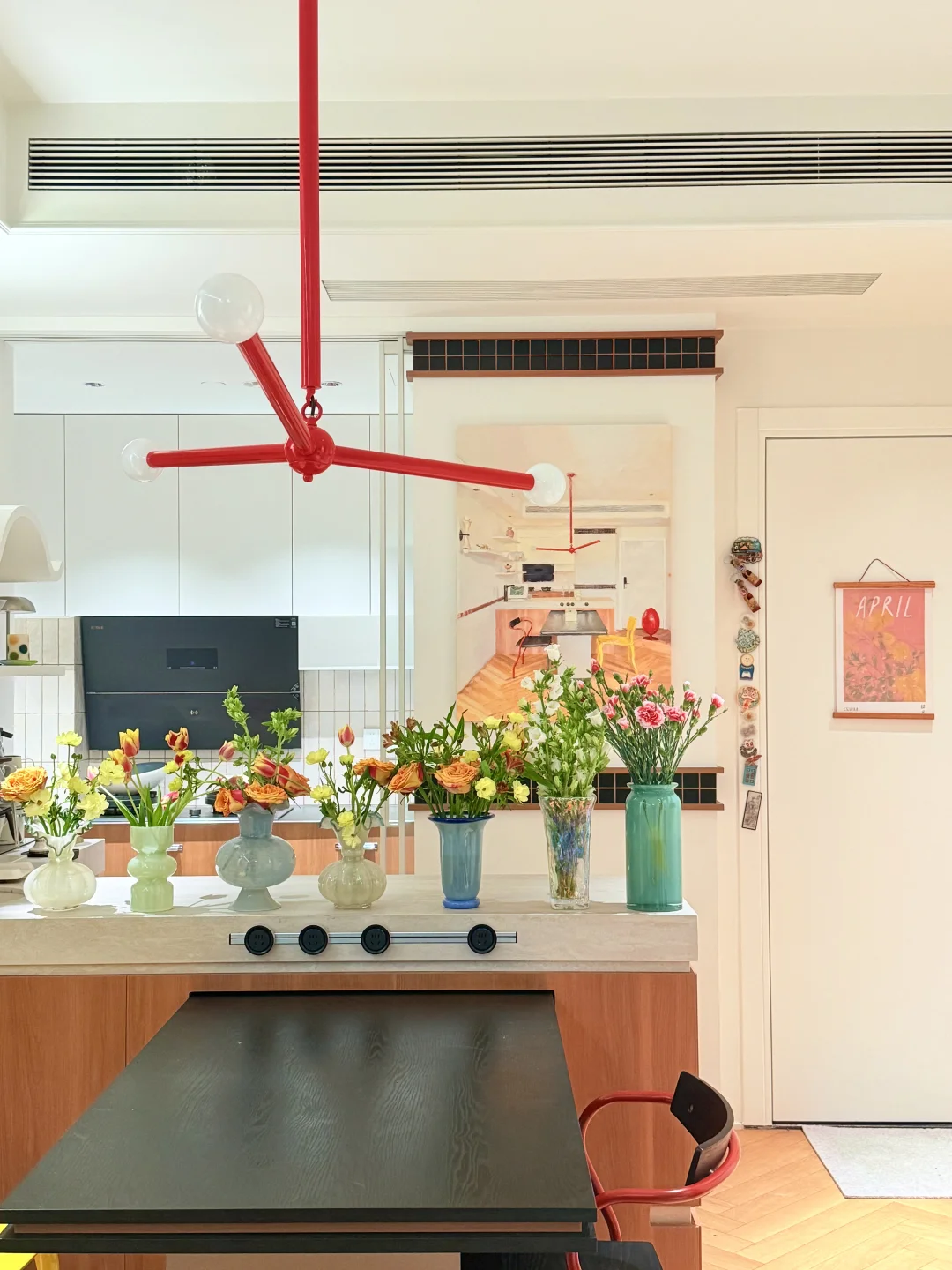 在家里交换春天