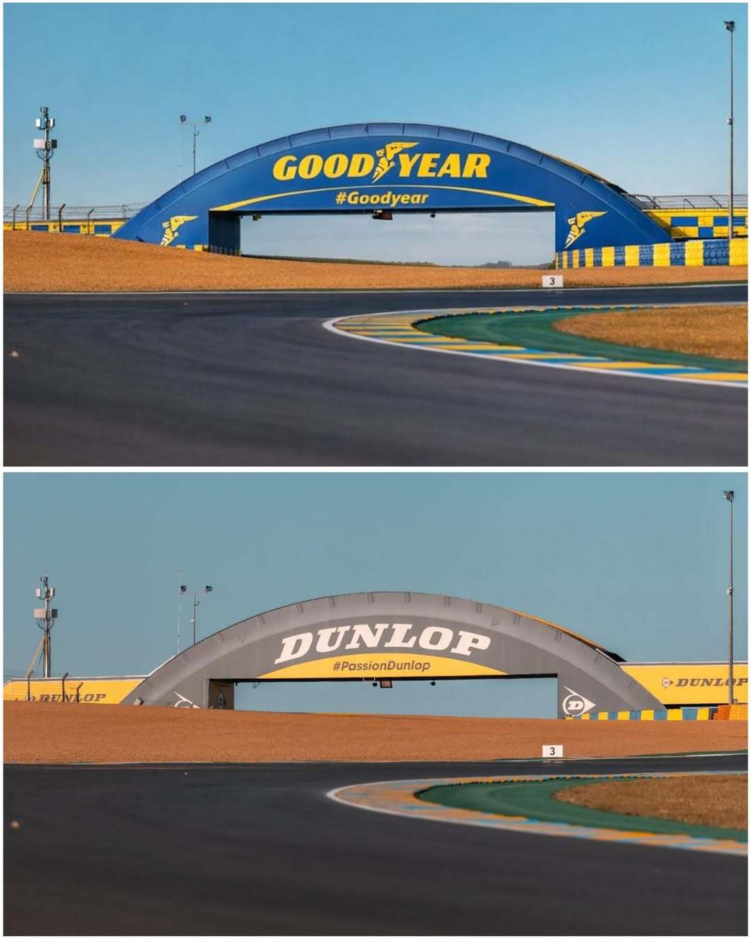 一天一张文艺照 明年开始，勒芒著名的邓禄普桥将改名为固特异桥或固特异弯～勒芒24