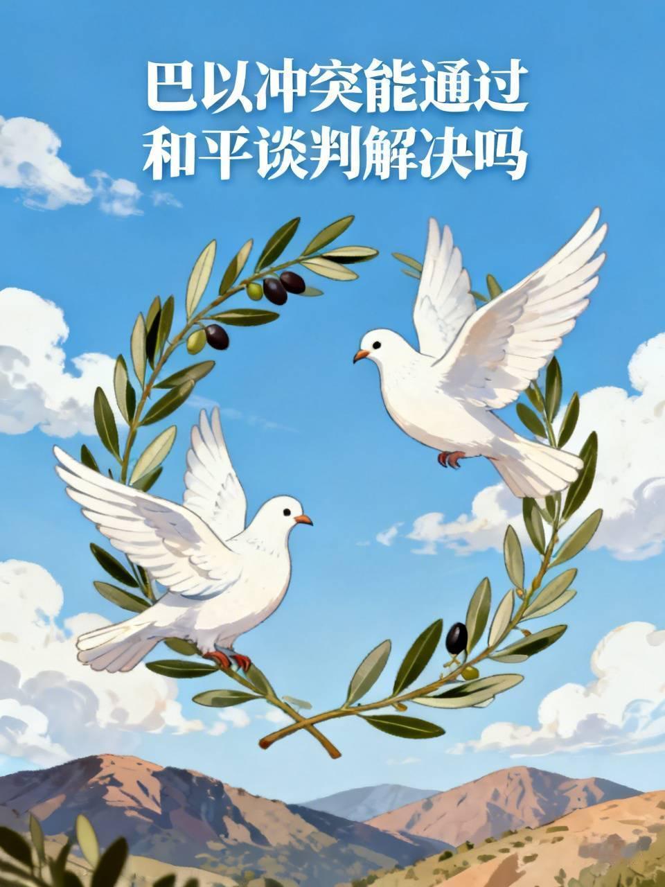巴以冲突通过和平谈判解决很难，但这是唯一出路。从1991年马德里中东和会开始，巴