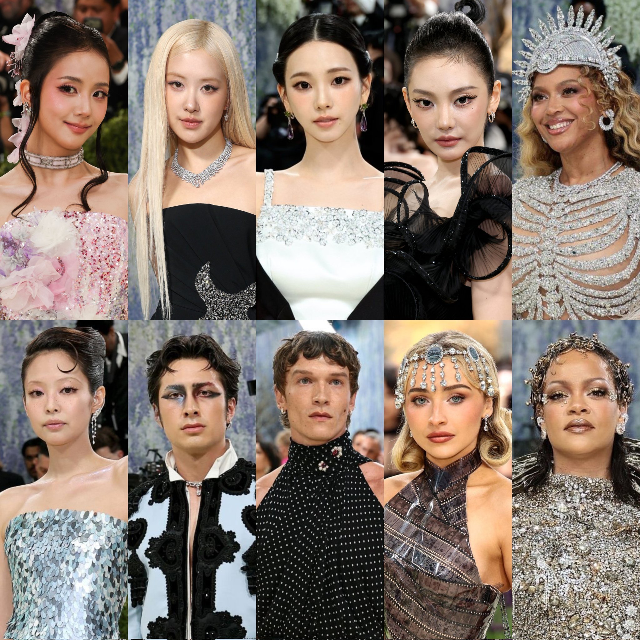 📊 本届Met Gala 讨论热度最高名人榜单：1. Lisa：140万2. 