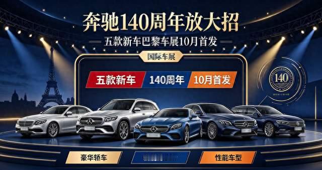 奔驰140周年放大招，五款新车巴黎车展10月首发