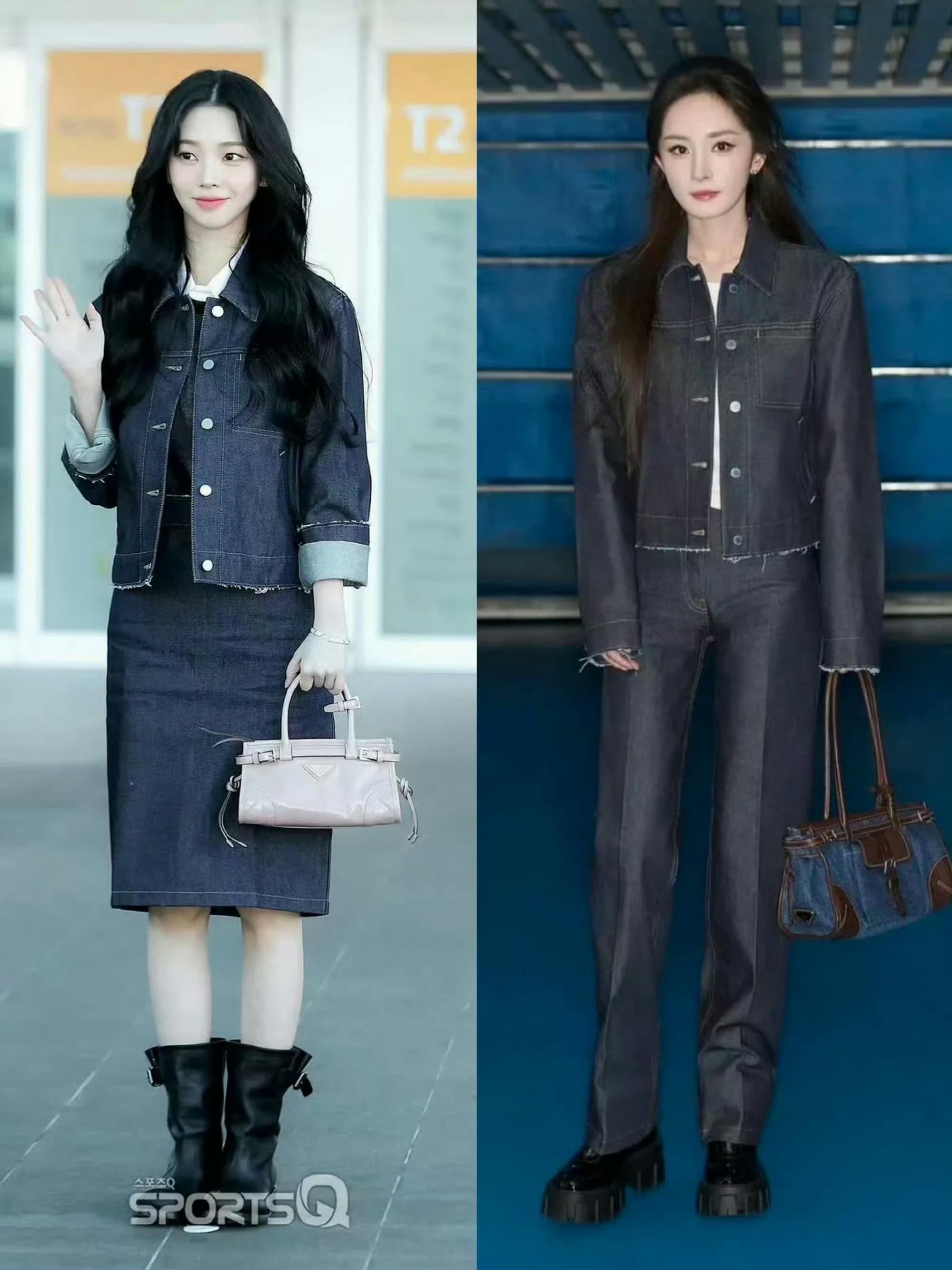 杨幂和柳智敏撞衫了三次