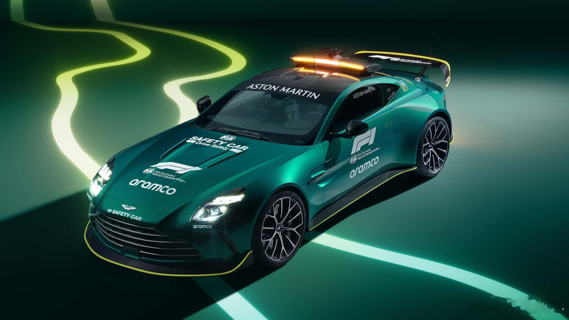 随着F1的2024赛季即将开幕，阿斯顿·马丁全新Vantage继续担任官方安全车