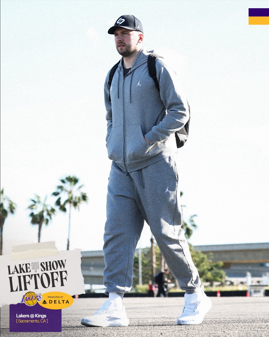 东契奇ootd 出发萨克拉门托🛫～今儿穿的这是？🇻🇪总统套装？（bushi