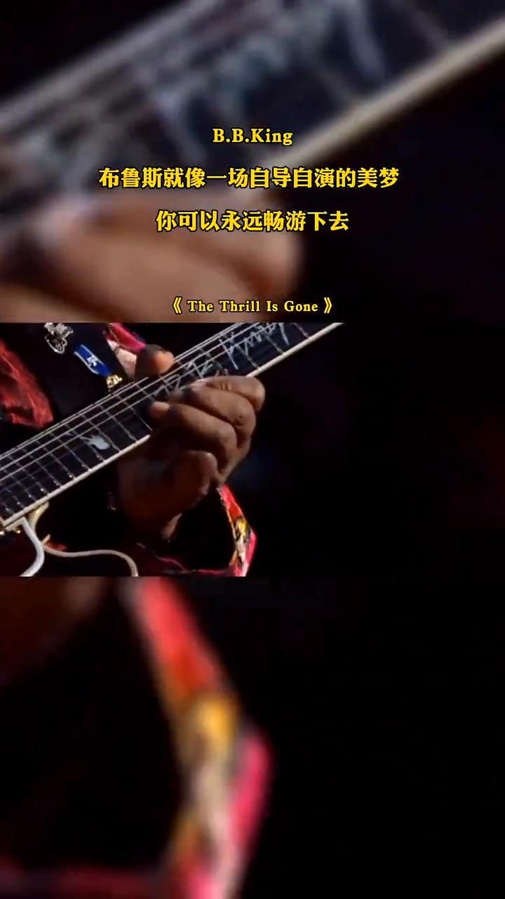 布鲁斯就像一场自导自演的美梦，你可以永远畅游下去。
《The Thrill Is