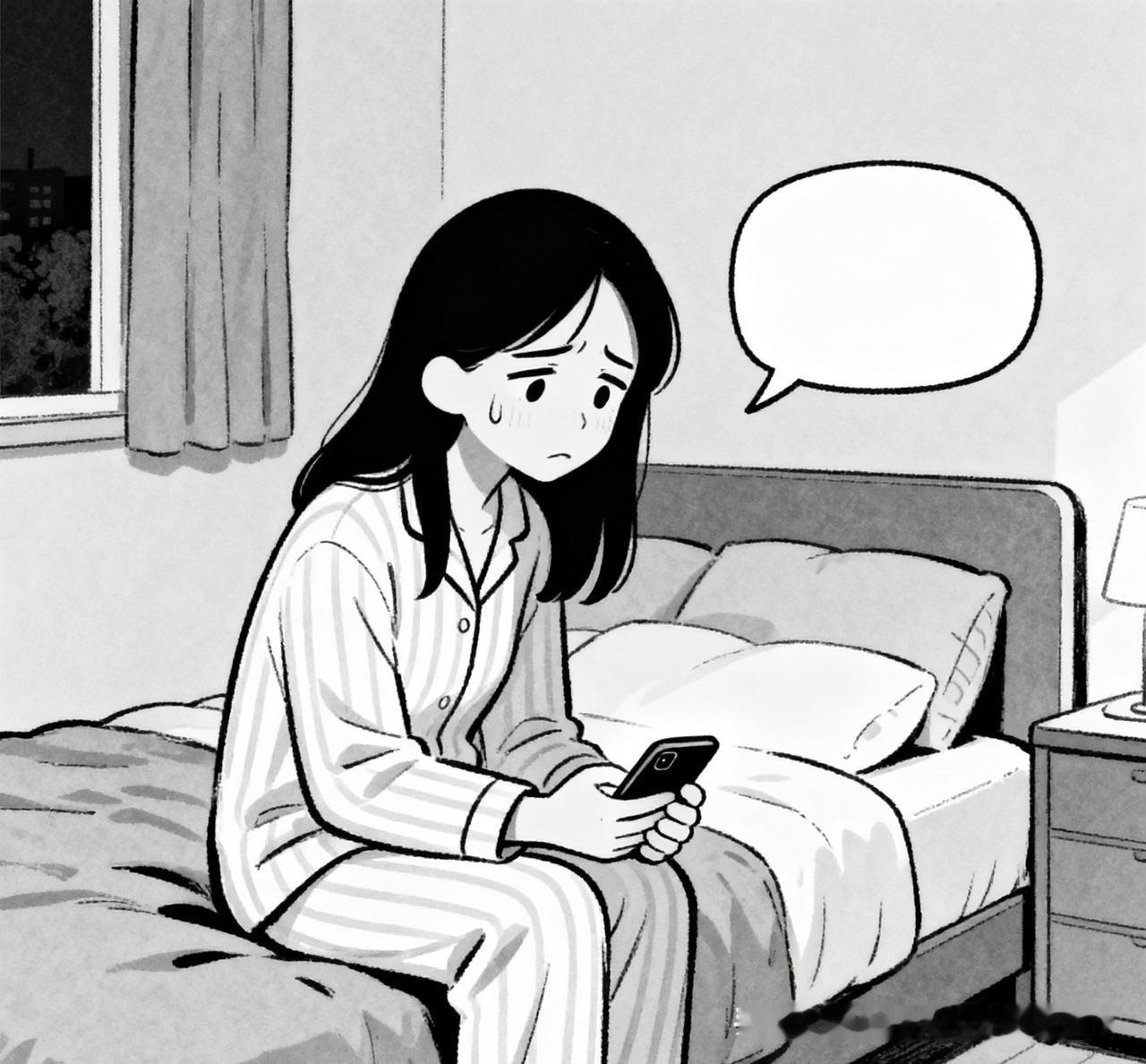谁懂啊！
 
眼皮重得像粘了胶。
 
躺下却忍不住摸手机。
 
一刷就到凌晨两点