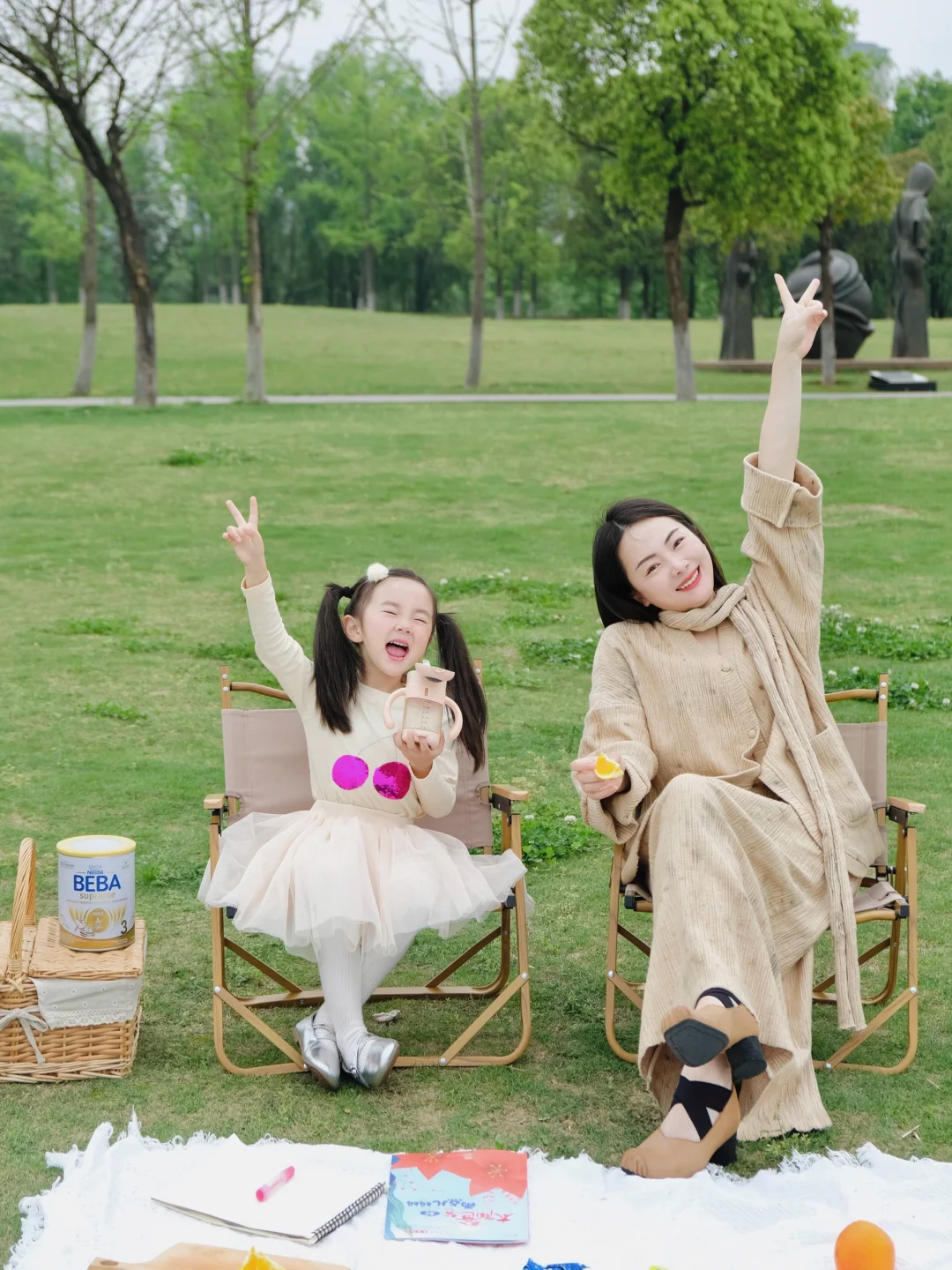 🔆带娃吹吹春天的微风，来一场自在的出游~