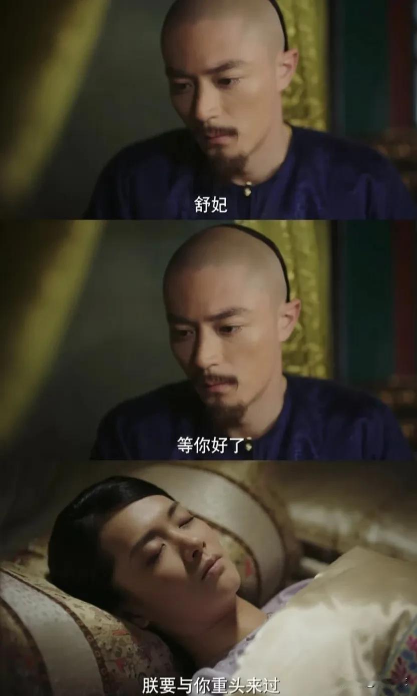 舒妃一旦挺过去，她就会成为最完美的宠妃，因为她有渣龙的愧疚（坐胎药导致儿子不好）