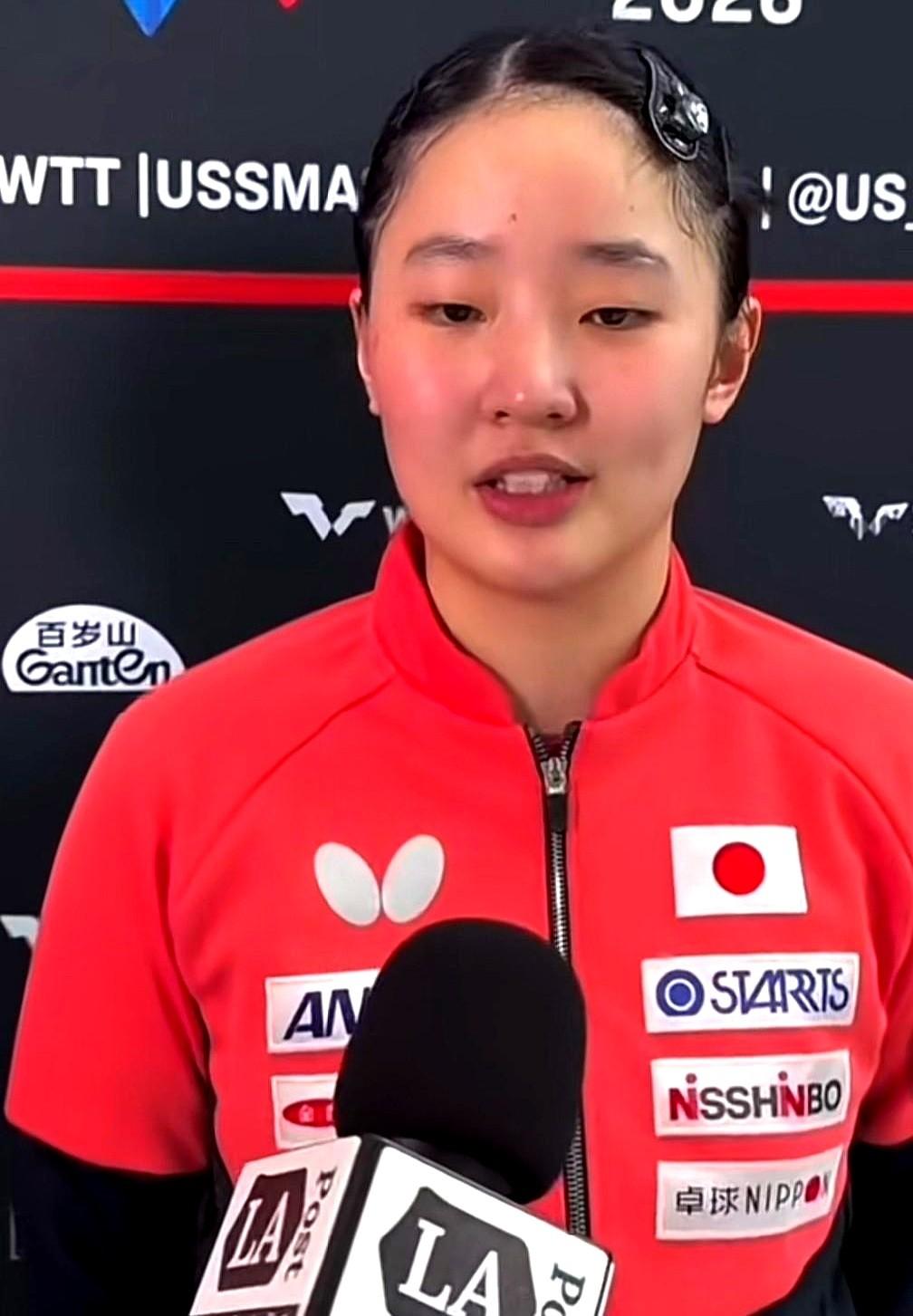 张本美和接受采访时，谈到自己和松岛辉空输掉混双比赛的感觉时，
俩人输球后零交流，