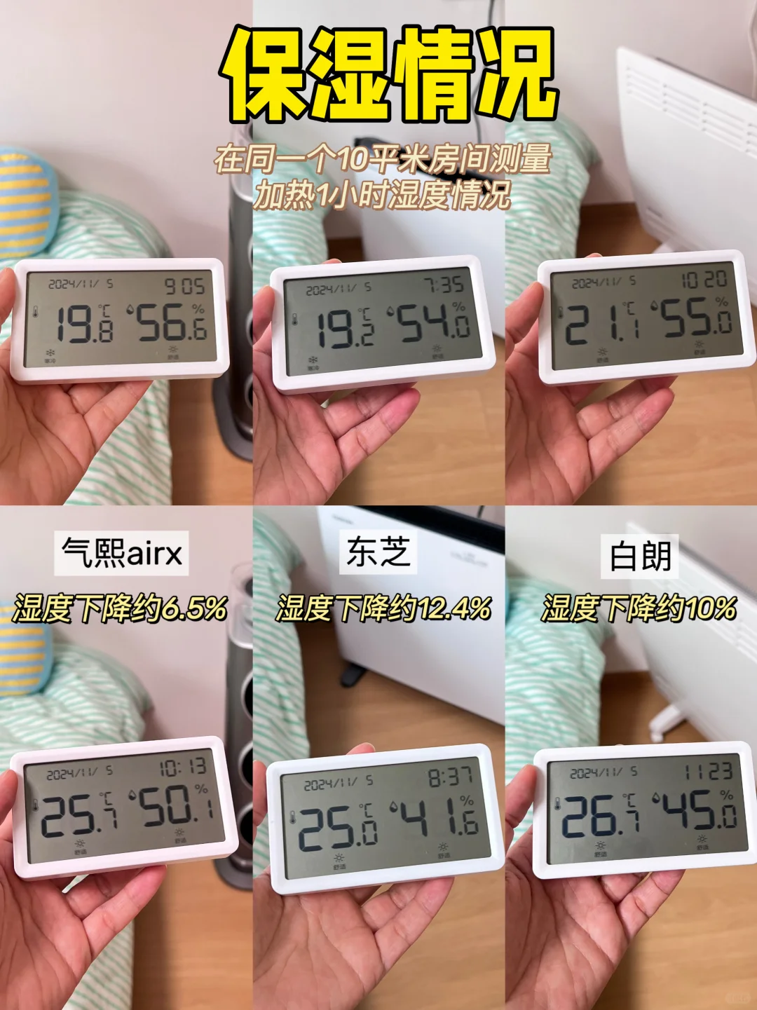 🔥热门取暖器实测！千元机哪款适合有娃家庭