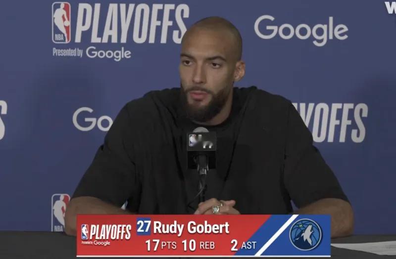 戈贝尔采访全文：我们有太多松懈失误，不能让判罚分散注意
4月19日消息，在今日举