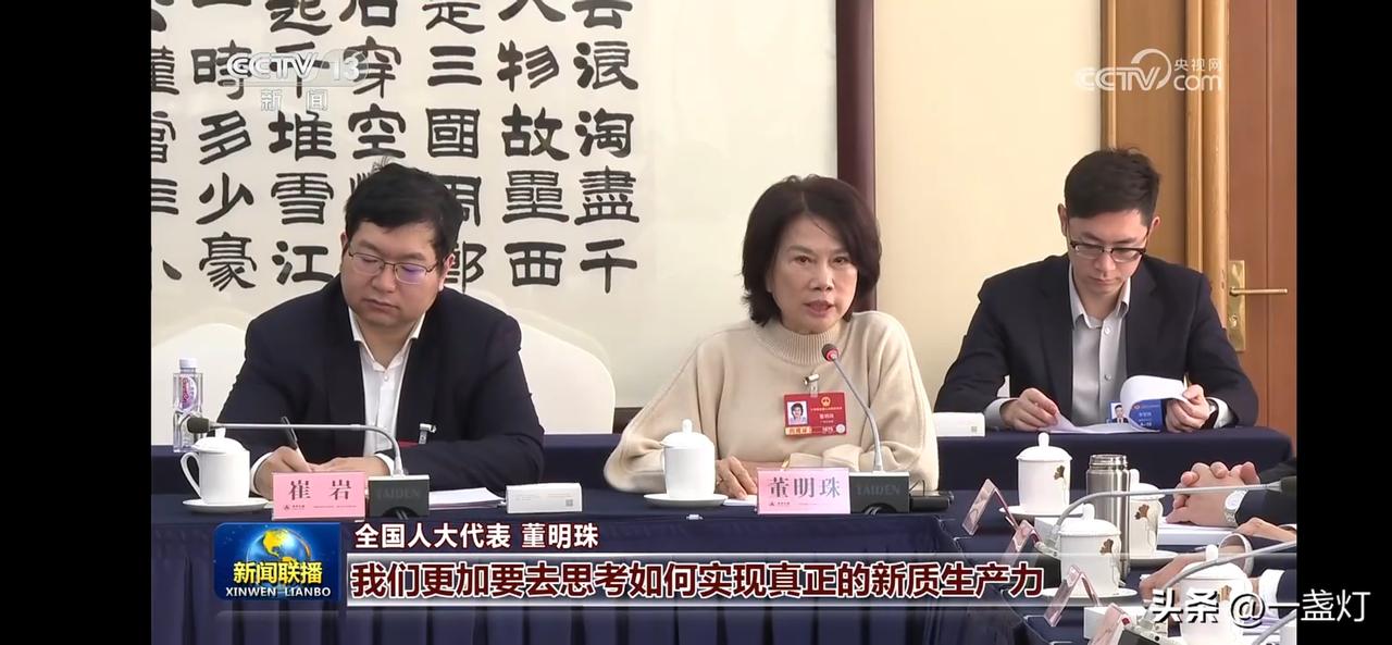 董大姐发言，如何实现真正的新质生产力。