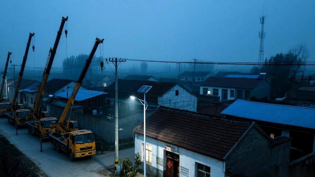 我掏了50万，想让生我养我的那个小村子，晚上能亮堂一点。
结果呢？你说逗不逗。