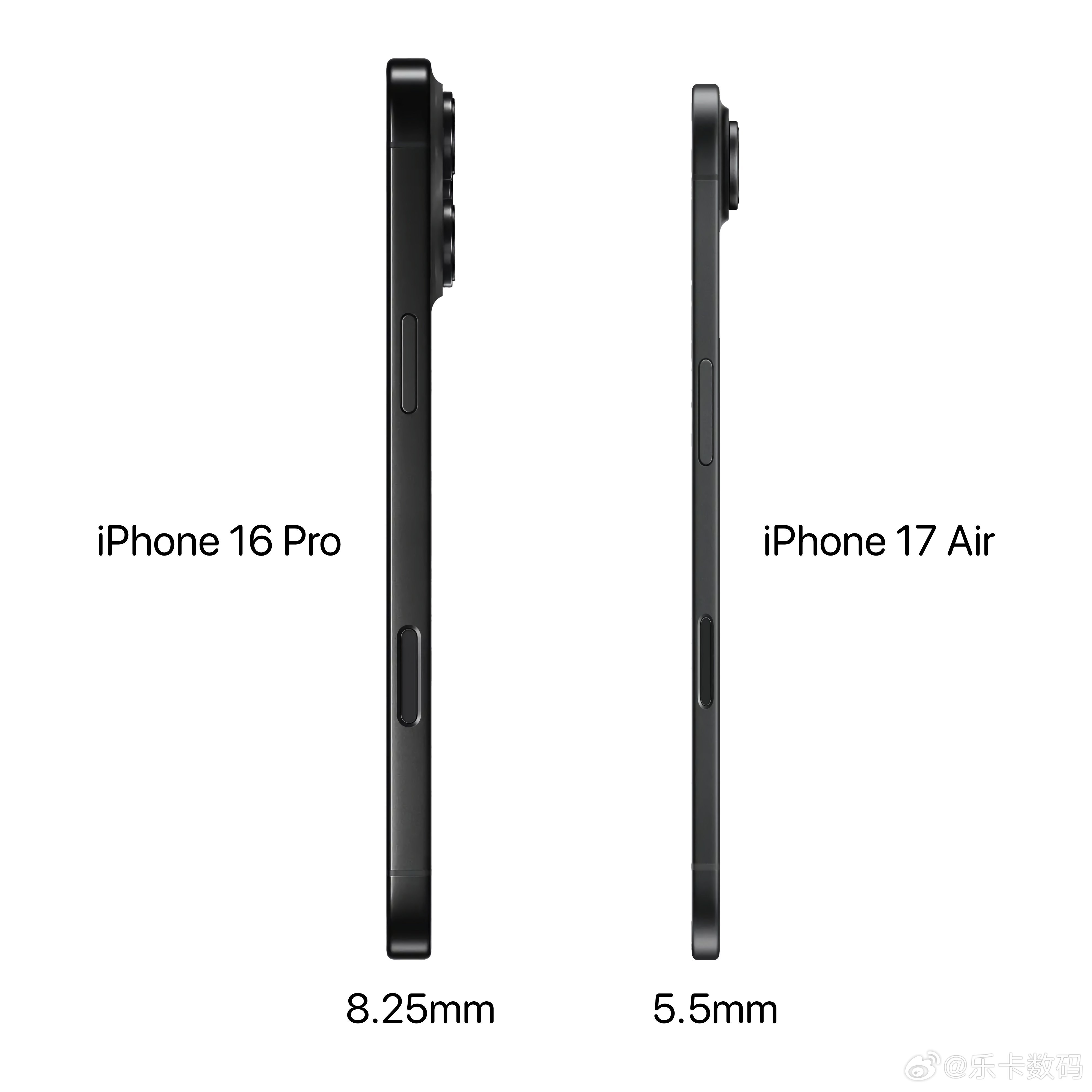 iPhone17Air新机模曝光真的要会做那么薄吗？韧性和续航不知咋样[吃瓜] 