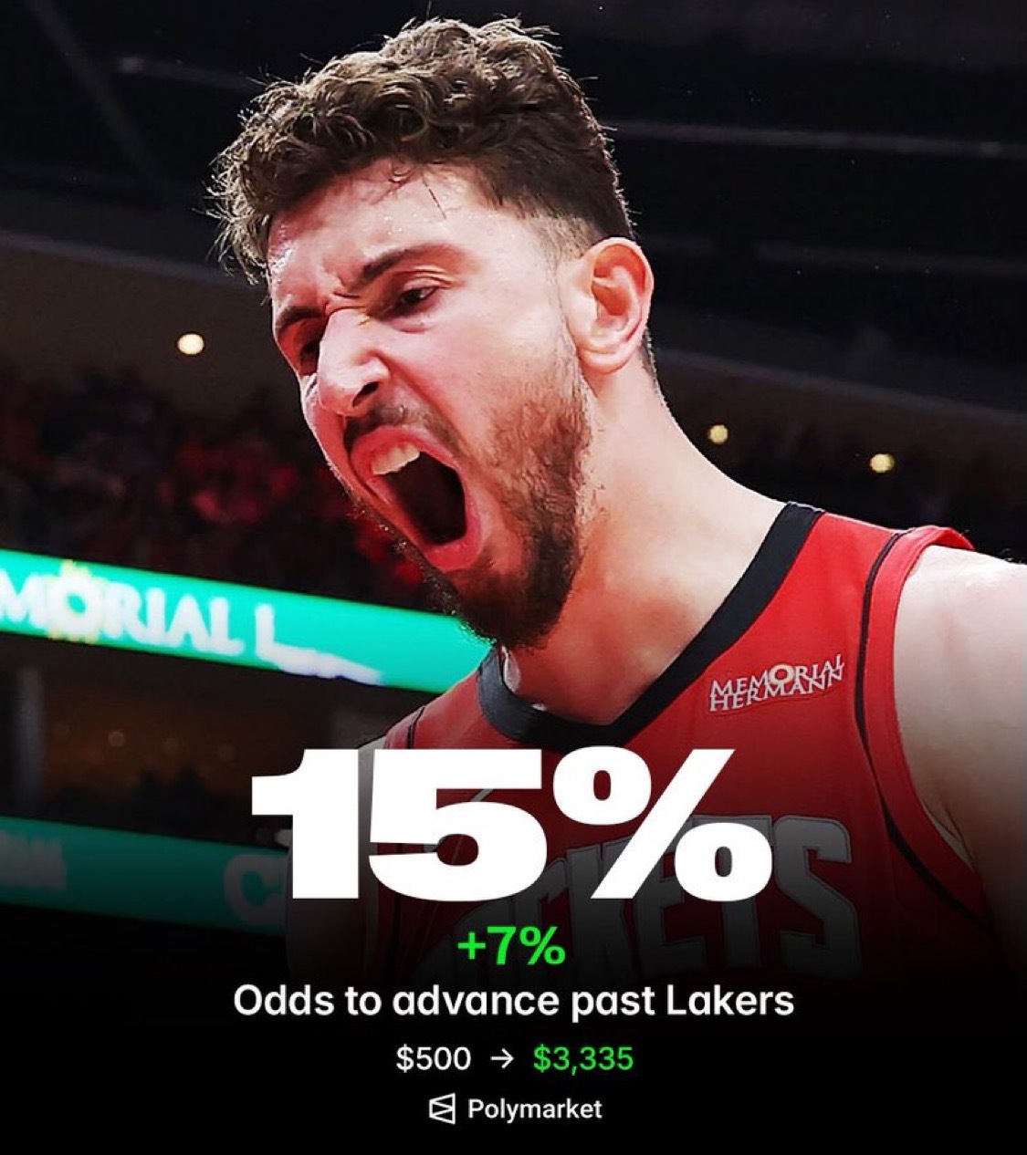 美媒：火箭队赢得系列赛的赔率刚刚翻倍他们能成为NBA历史上第一支从0-3逆转的球
