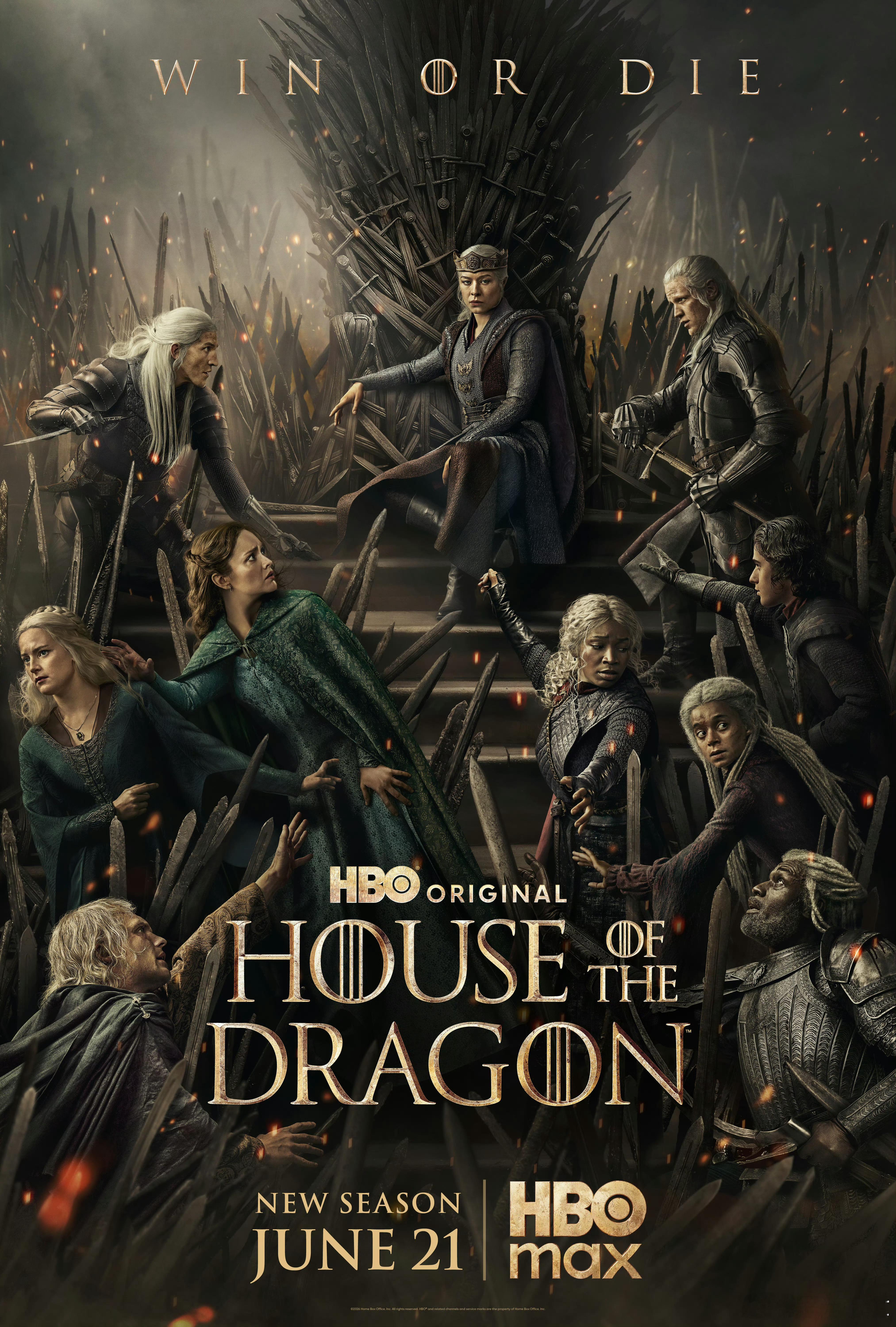 《龙之家族》第三季发布正式海报，定档6.21上线HBO Max播出： 
