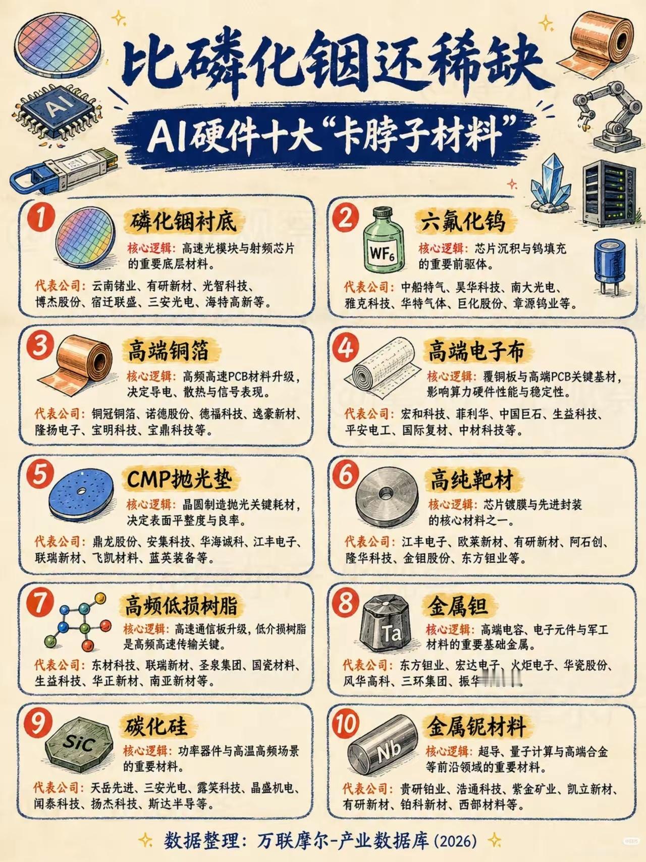 AI硬件卡脖子材料：算力狂飙，谁在被我们忽略？当AI大模型、高速光模块反复刷屏，