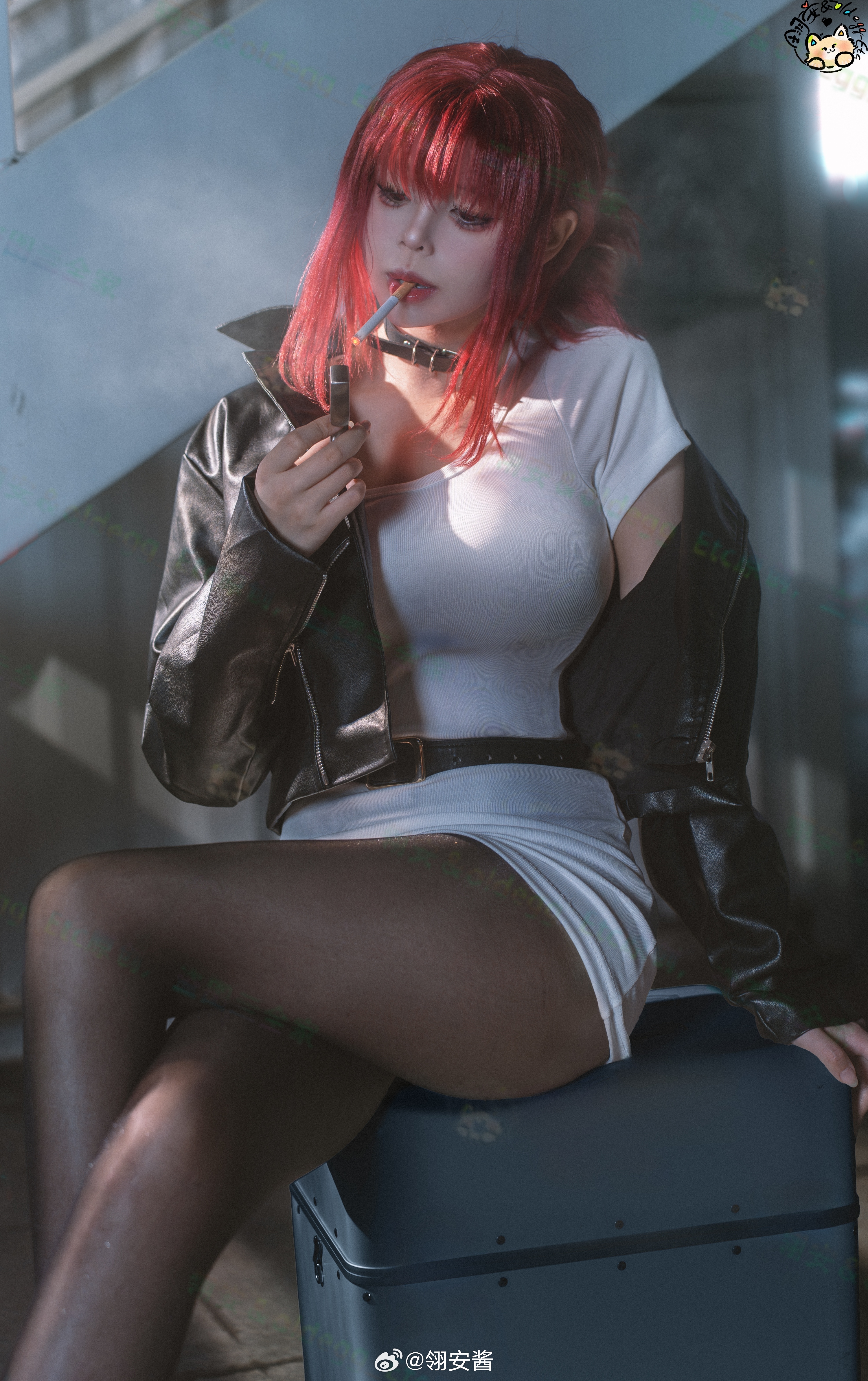 cosplay微博cosplay大赏二次元cos大赏在超市后门吸烟的二人 来个田