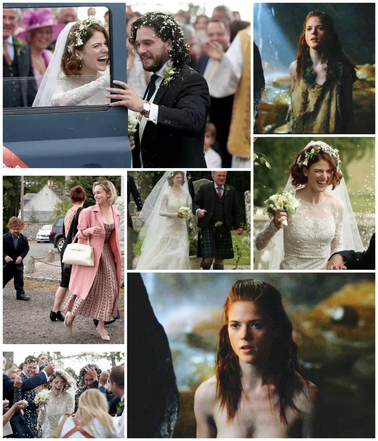 她出身苏格兰贵族，家族拥有两座城堡，相比之下，雪诺更像野人