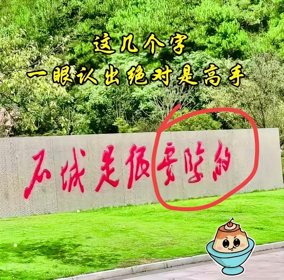 这一组字能一眼认出来的可不简单，我可没这本事，看得老眼昏花都不行。