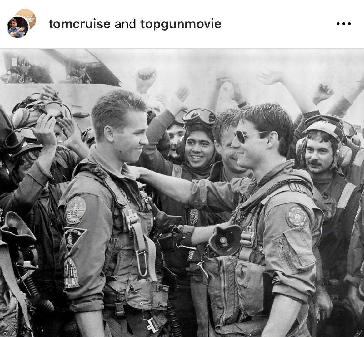 今天[TopGunDay]，阿汤发了icemav甲板合影的新图及幕后照[羞嗒嗒]