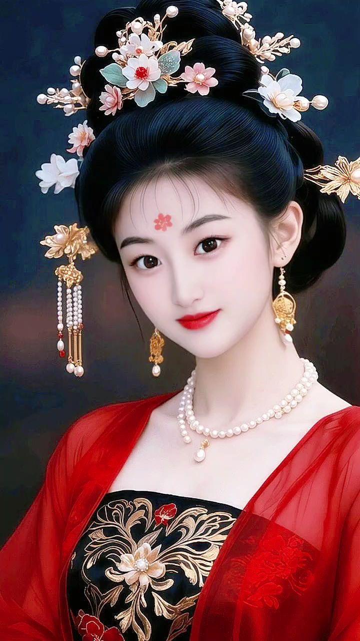 红衣古装 古装 惊艳 惊鸿一瞥 古风美女