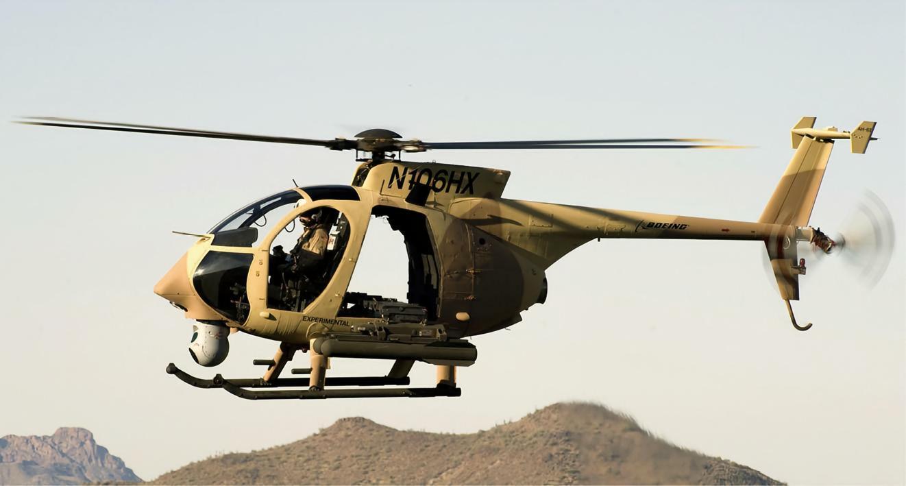 每天认识一件兵器 美国AH-6“小鸟”武装直升机AH-6“小鸟”是休斯直升机公司