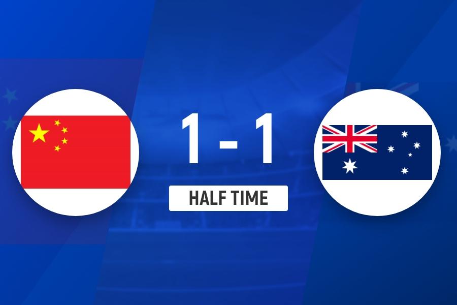 正在进行的女足亚洲杯半决赛，中国女足对阵澳大利亚，比赛一开始女足就掌握了比赛的主