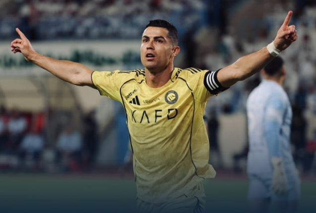 #C罗第968球#沙特联第28轮，比赛在哈索尔王子体育场展开角逐，利雅得胜利客场