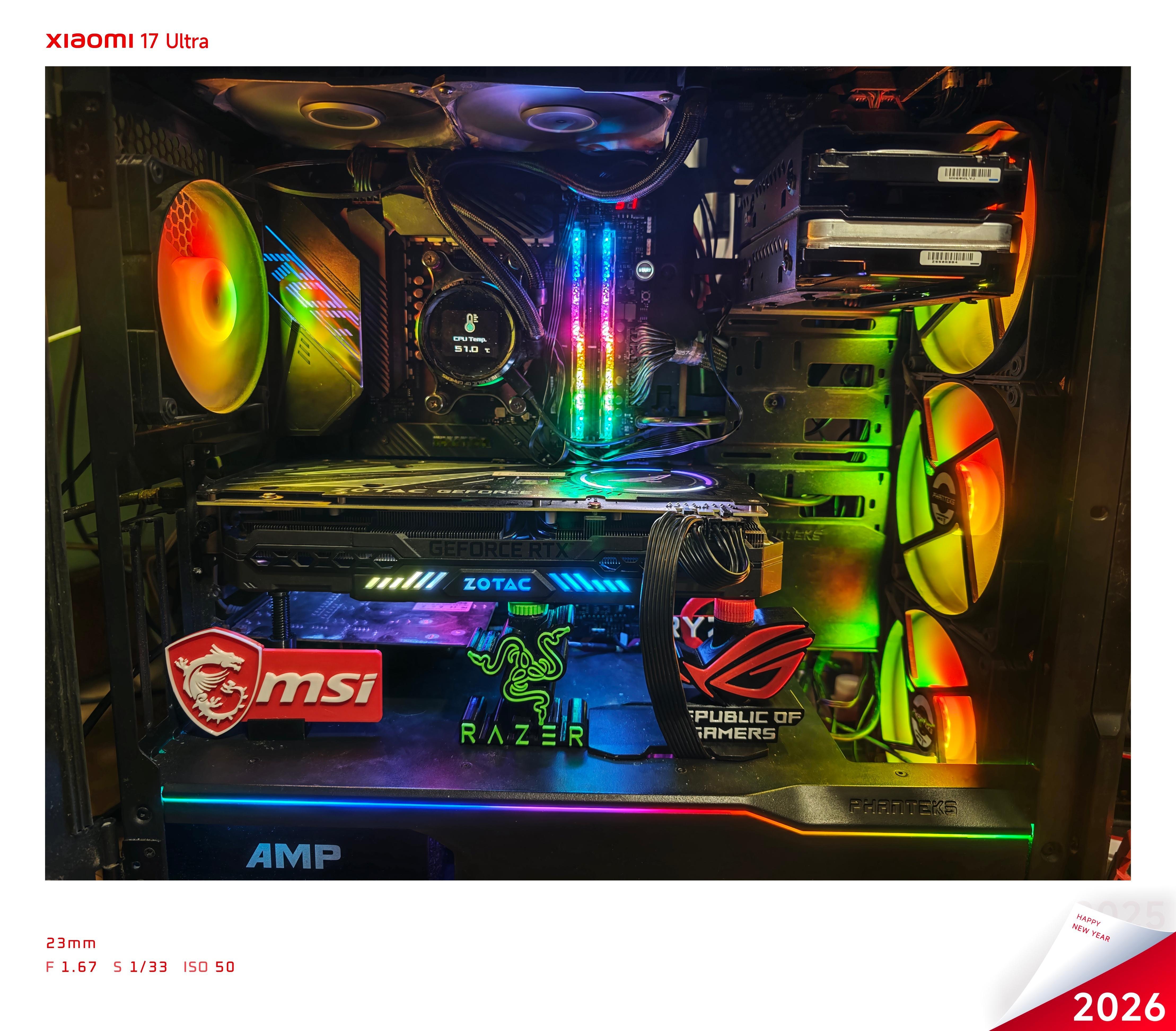 电脑终于修好了。其实就是新主板到了。买了个库存老主板。小米17ultra最大的特