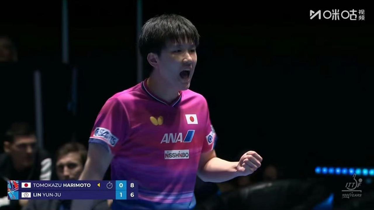 世乓赛男团半决赛
日本3-0中国台北
第一盘：张本智和3-1林昀儒
第二盘：松岛