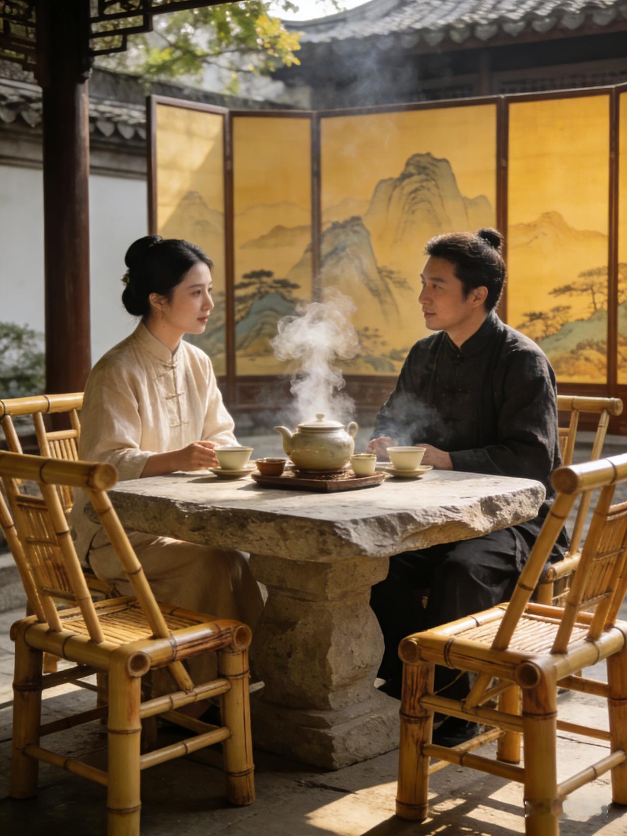 对下联原创煮茶聊天地，把酒话桑麻

煮茶聊天地，把酒话桑麻。人间最惬意的，莫过于