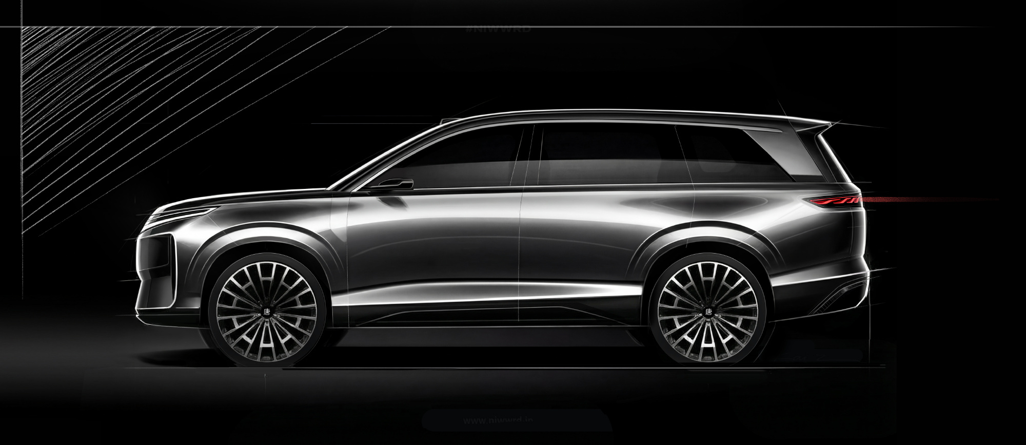 感觉车身设计很硬朗，加上比亚迪在东方美学设计这块一直都做的很好。王朝首款D级旗舰