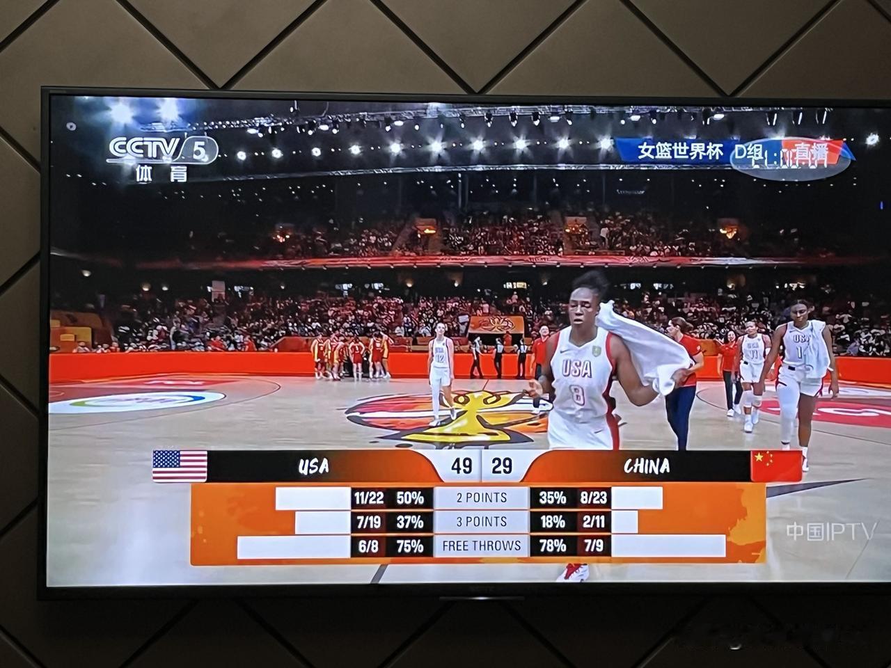 中国女篮对阵美国女篮半场结束，四问宫指导：

1、半场输20分，宫指导你脸红不，