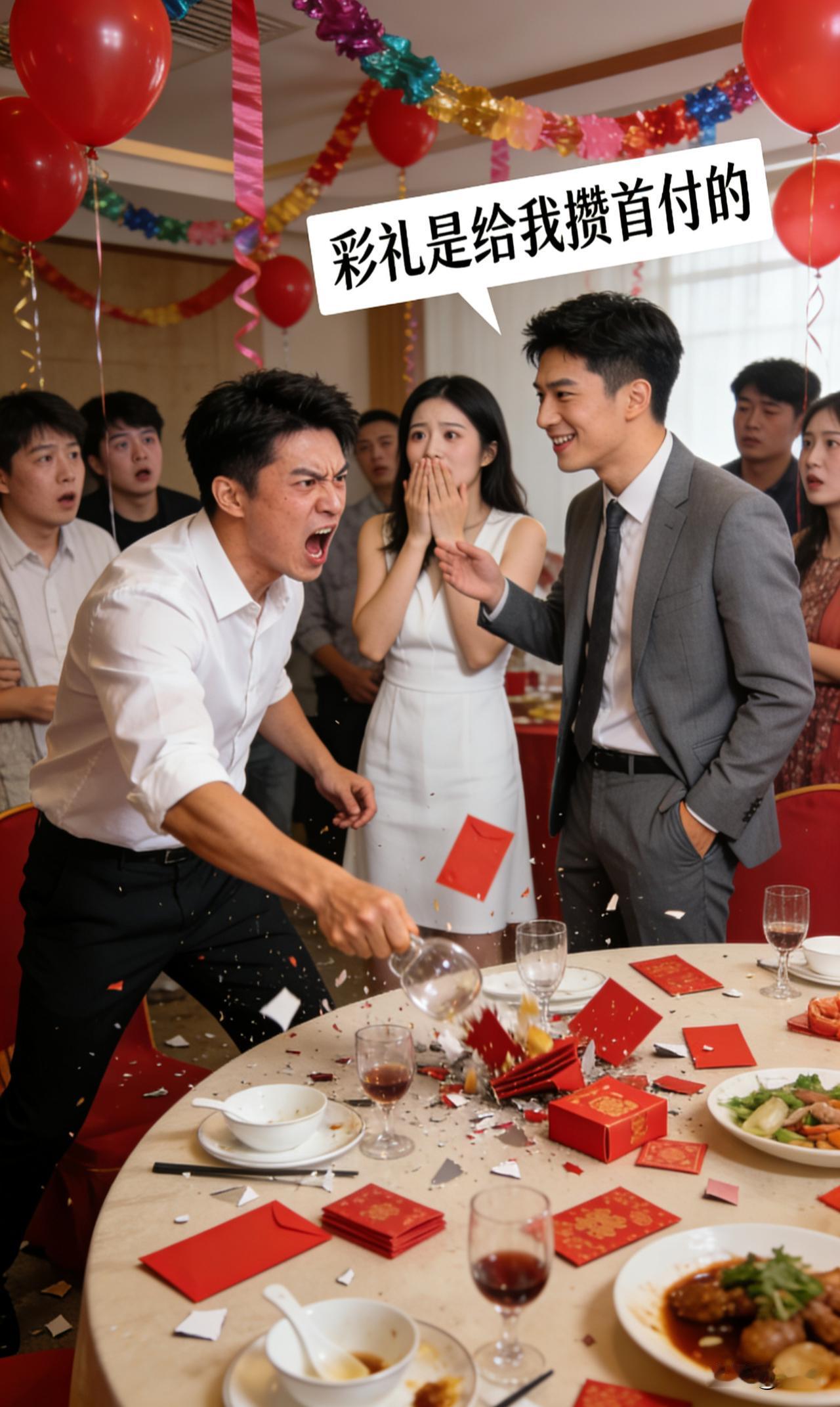 我掀桌砸了30万彩礼的订婚礼，因为未婚妻的弟弟说这是给他攒的首付！

订婚宴进行