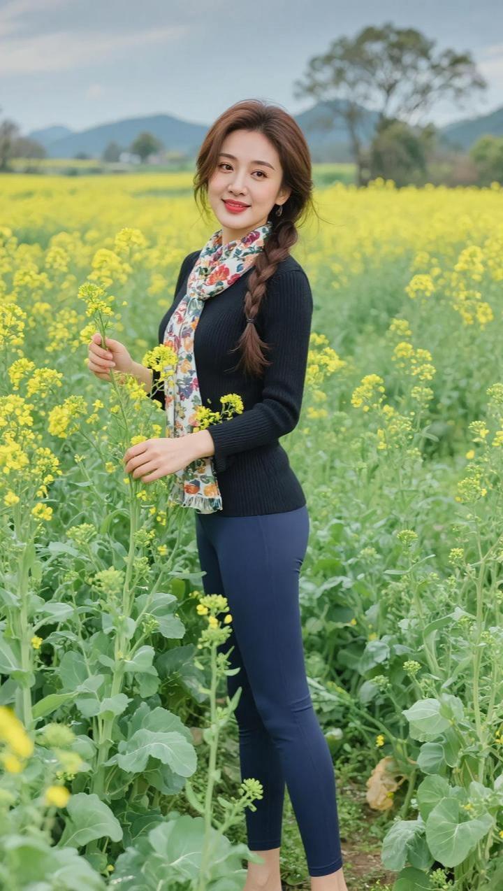 AI田园随拍 抖音ai创作 身材你品你细细的品 想看看你的春日look 随意拍不