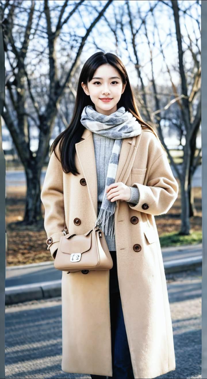 AI扩图 AI围巾与包的格调