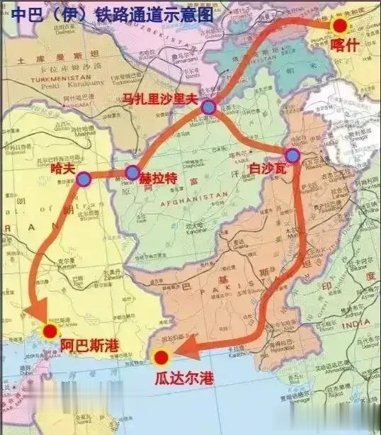 中巴乌铁路建设协议于2023年7月签署，如果这条铁路建成，中国通往海湾地区只需一