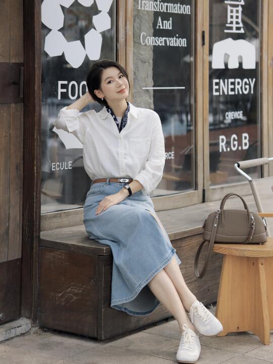 浅春系outfit 白衬衫穿出新鲜感～