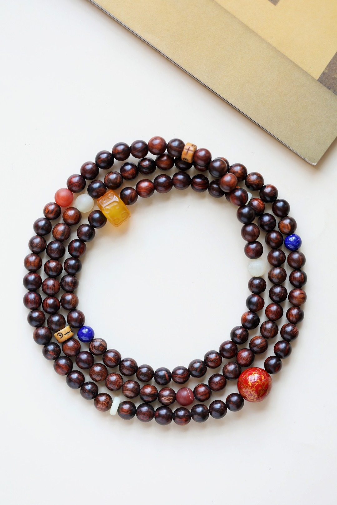 海黄原创【乔楚】8mm108颗低首俗尘之中，掬一捧珠玑，刚毅中不失柔美，英气而犹