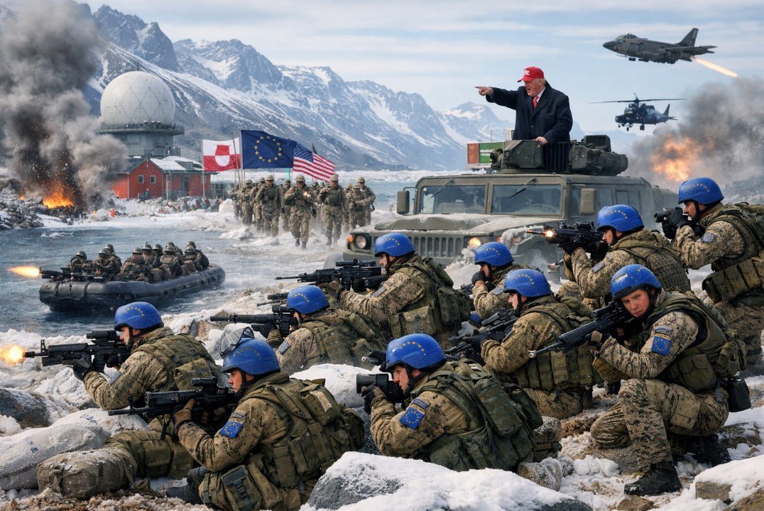 英国向格陵兰岛派兵一名英国荷兰向格陵兰岛派兵一名媒体统计，欧洲各国为抵御美国入侵