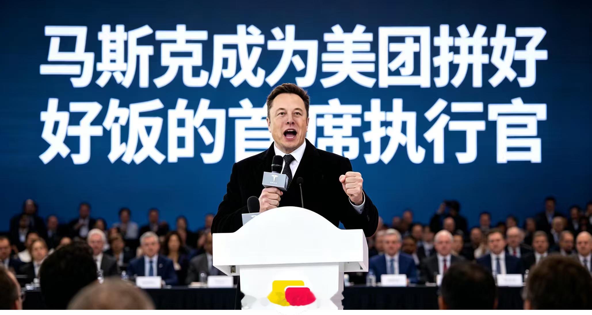 马斯克加入拼好饭谣言系AI生成早上几个社群里都刷到“马斯克入职拼好饭”，第一反应